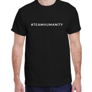 Black #Teamhumanity T-shirt 1