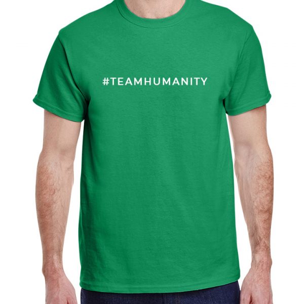 Green #Teamhumanity T-shirt1