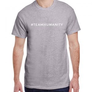 Grey #Teamhumanity T-shirt