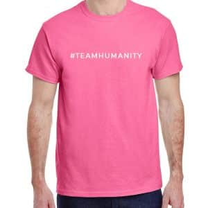 Pink #Teamhumanity T-shirt